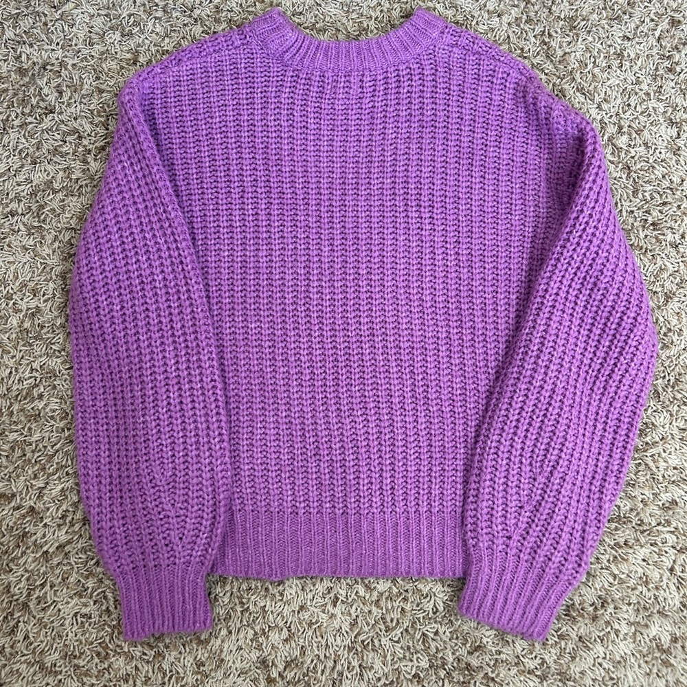 Purple Knitted Sweater Size XS! - Picture 3 of 3